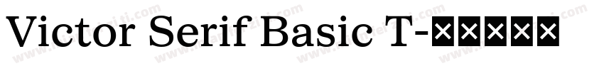Victor Serif Basic T字体转换
